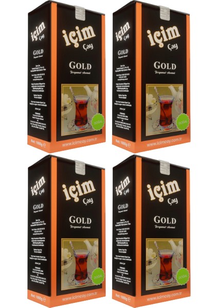 Gold Bergamot Aromalı 500 gr x 4 Adet
