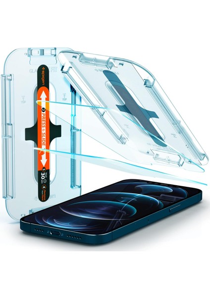 iPhone 12 Pro Max Cam Ekran Koruyucu Kolay Kurulum Glas.tr Ez Fit (2 Adet) - AGL01791