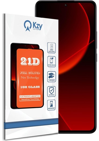 Iletişim Xiaomi Mi 13T ile Uyumlu Tam Kaplayan 21D Temperli Ekran Koruyucu Cam