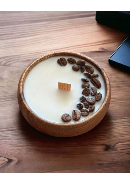 Coffee Bean Vegan Soya Wax Kahve Esanslı Mum Parafin Içermez