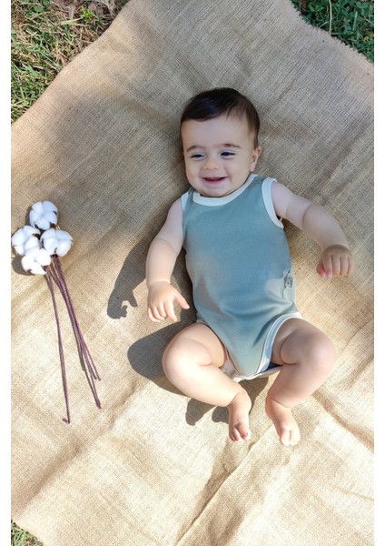 Milena 3lü %100 Pamuk Bebek Atlet Set