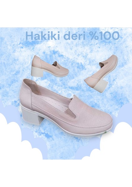 2542 Bej deri ayakkabı