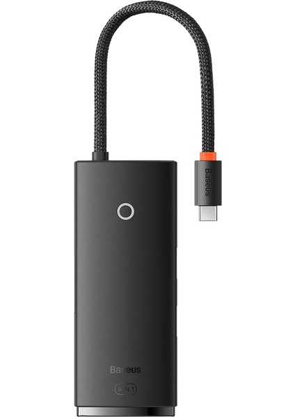 Lite 6'sı 1 Arada Multifonksiyonal Type-C Hub Şarj Istasyonu - Siyah