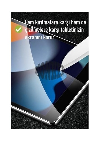 iPad Pro 11 Inç M2 Uyumlu Temperli Ekran Koruyucu Kırılmaz Cam 4. Nesil 2022 modelleri