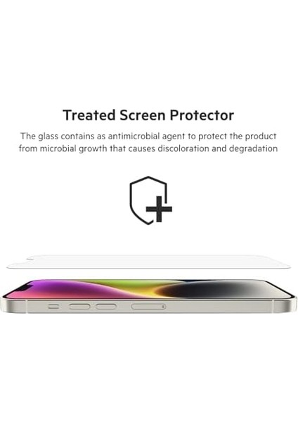 Ultraglass iPhone 14 Plus, iPhone 13 Pro Max Ekran Koruyucu Kabarcıksız Uygulama ve Kurulum Kılavuzu Tepsisi Dahil, 9h Sertlik Testi Yapıldı, Temperli Cam
