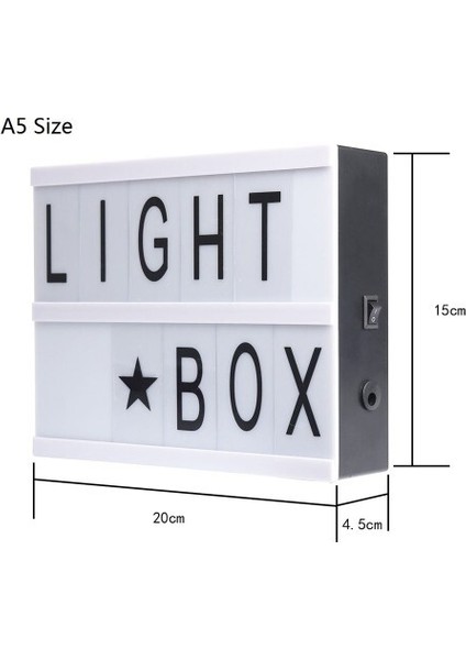 A5 LED Işıklı Yazı Panosu Lightbox