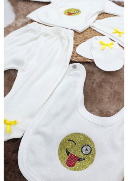 Asfstore Sema Baby 5 Parça Hastane Çıkışı Zıbın Seti 0-3 Ay modelleri