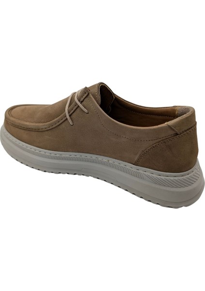 Goldbrand - 617 | Erkek Hakiki Nubuk Deri Ortopedik Yüksek Taban Günlük Ayakkabı - Vizon - 44 fiyatları