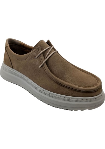 Goldbrand - 617 | Erkek Hakiki Nubuk Deri Ortopedik Yüksek Taban Günlük Ayakkabı - Vizon - 44 fırsatları