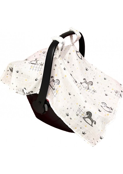Asfstore Sema Baby Anakucağı Örtüsü Atlı Karınca