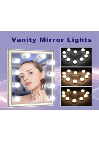 Makyaj Aynası Işığı 10'lu LED Işık modelleri