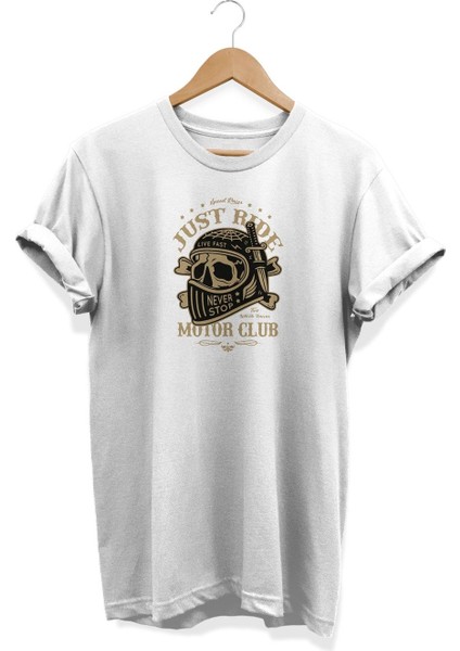 Just Ride Baskılı T-Shirt