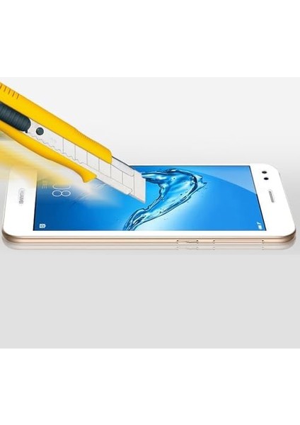 Huawei P9 Lite Mini 2017 Uyumlu Full Kaplayan Temperli 5d Ekran Koruyucu Cam (Siyah)