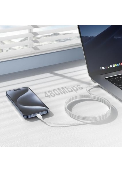 Labs BL74 Örgülü 60W 1.2m Data ve Şarj Kablosu, Bükülmeye Dayanıklı, Hızlı Şarj (Type-C To Lightning) fiyatları