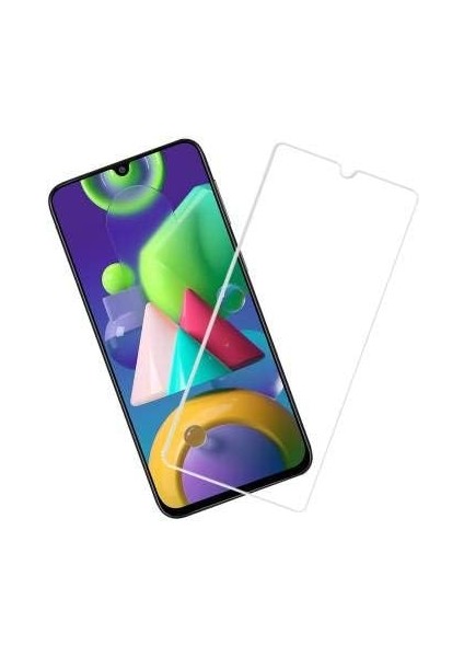 Samsung Galaxy M21 Kırılmaz Ekran Koruyucu Temperli Cam