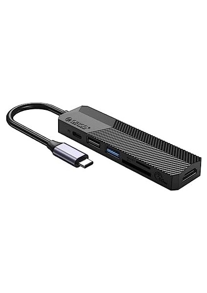Type-C Bağlantılı PD55W 2 USB Portlu HDMI Type-C Tf/sd Docking Station Siyah fiyatları