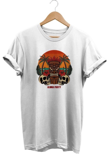 Palmiye Baskılı T-Shirt