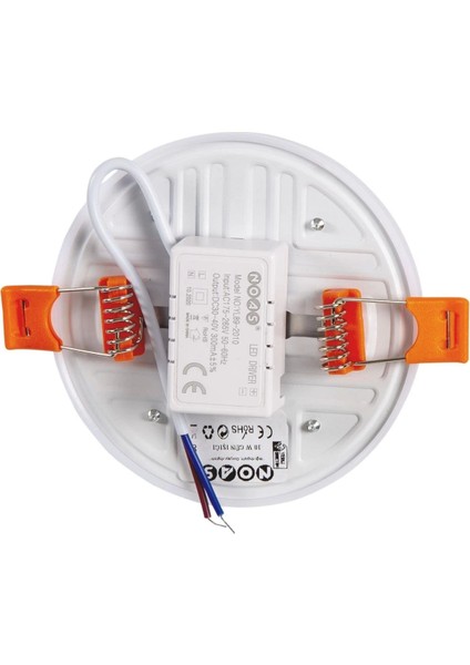 Noas YL12 1001 Sıva Altı 10W Ayarlanabiilr Çerçevesiz LED Spot 3200K Gün Işığı - Priz ve Anahtar Için Uyumlu Çerçeve