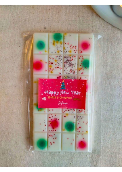 Yeni Yıl Yılbaşı Hediyesi Vanilla & Cinnamon Buhurdanlık Mumu Koku Tableti Doğal Oda Kokusu