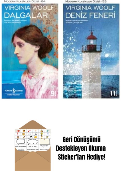 Virginia Woolf 2 Kitap Set + Okuma Sticker'ları