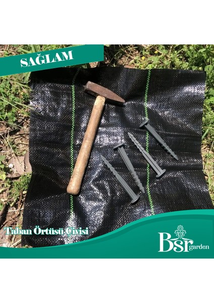 500 Adet Sera Taban Örtüsü Çi̇vi̇si̇ 15 cm Tirnakli Sera Taban Örtüsü Kaziği Sert Plasti̇k Bsr Garden indirimleri