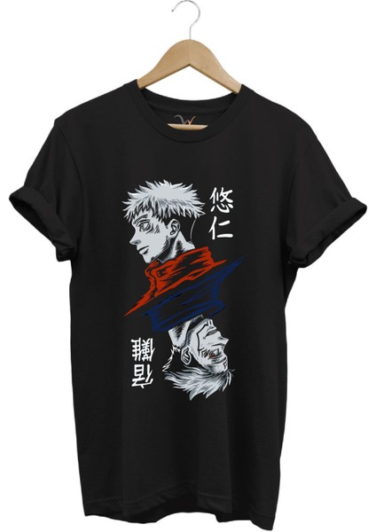 Anime Jujutsu Kaisen Tasarım Baskılı Yazlık Regular Fit T-Shirt