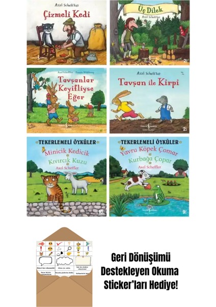 Axel Scheffler 6 Kitap Set + Okuma Sticker'ları