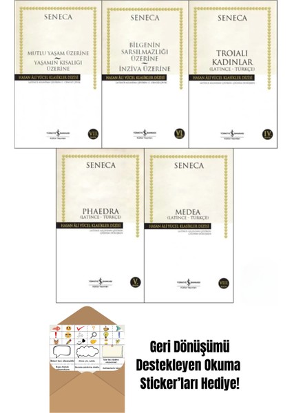 Seneca 5 Kitap Set + Okuma Sticker'ları