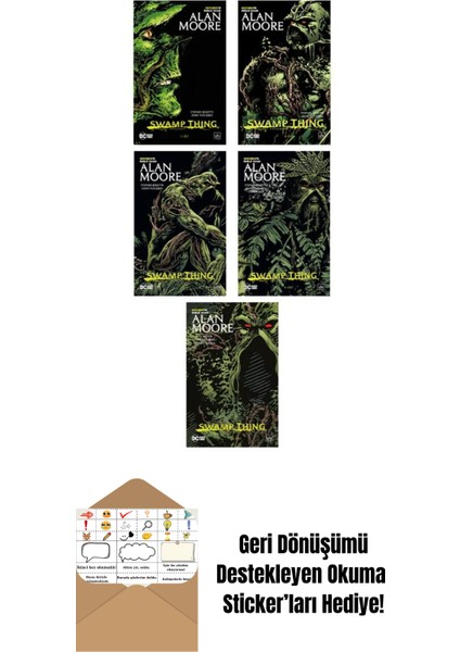 Swamp Thing Efsanesi 5 Kitap Takım + Okuma Sticker'ları