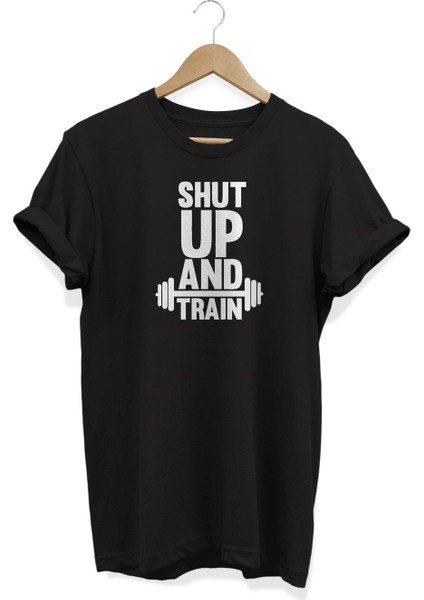 Shut Up Baskılı T-Shirt