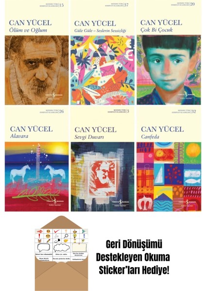 Can Yücel 6 Kitap Şiir Seti + Okuma Sticker'ları