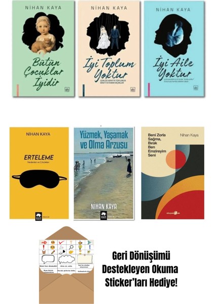 6 Kitap Nihan Kaya + Okuma Sticker'ları