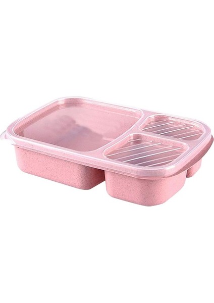 Öğle Yemeği Kutusu Yeniden Kullanılabilir 3 Bölmeli Plastik (Yurt Dışından)