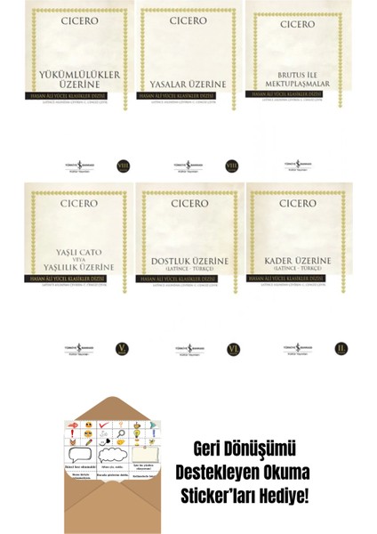 Cicero 6 Kitap Felsefe Seti + Okuma Sticker'ları