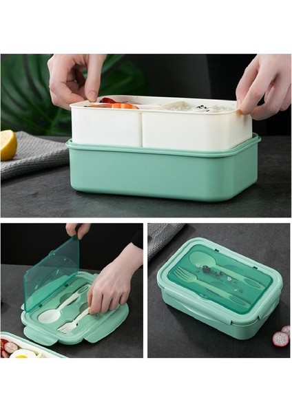 Mikrodalgaya Uygun Bento Kutusu Japon Sofra Takımı (Yurt Dışından)