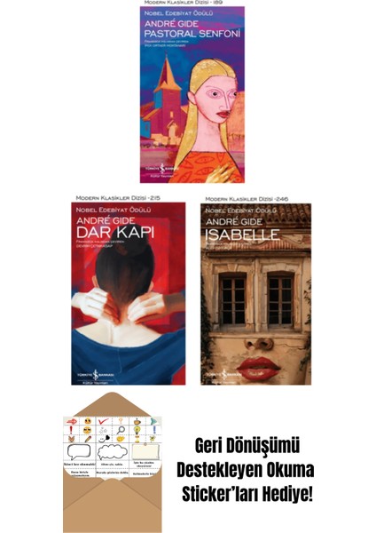 Andre Gide 3 Kitap + Okuma Sticker'ları