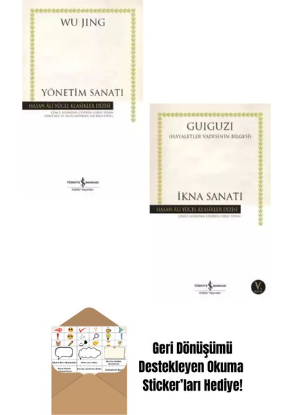 Yönetim Sanatı + Ikna Sanatı 2 Kitap Set + Okuma Sticker'ları