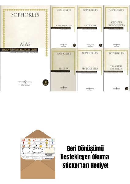 Sophokles 7 Kitap Set + Okuma Sticker'ları