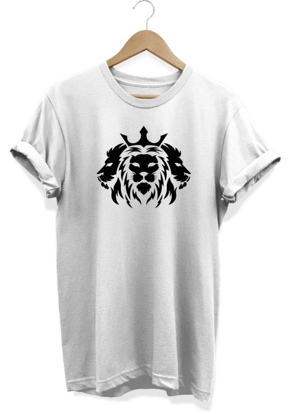 Aslan Kral Baskılı T-Shirt