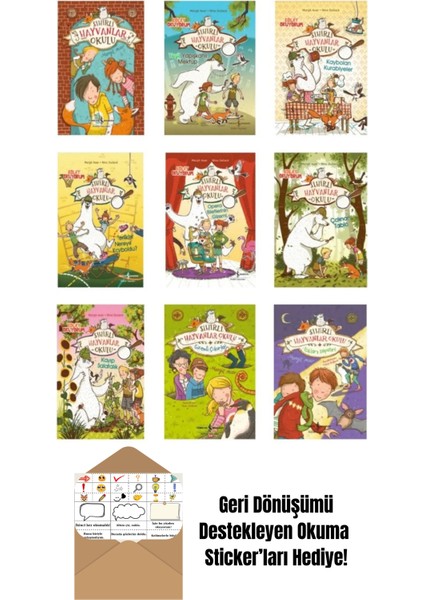 Sihirli Hayvanlar Okulu Seti (9 Kitap) + Okuma Sticker'ları