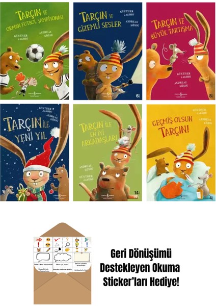 Tarçın Serisi 6 Kitap Set Tarçın ve Yeni Yıl + Okuma Sticker'ları