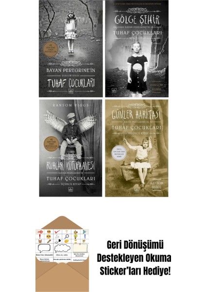 Ransom Riggs Seti 4 Lü Kitap Set + Okuma Sticker'ları