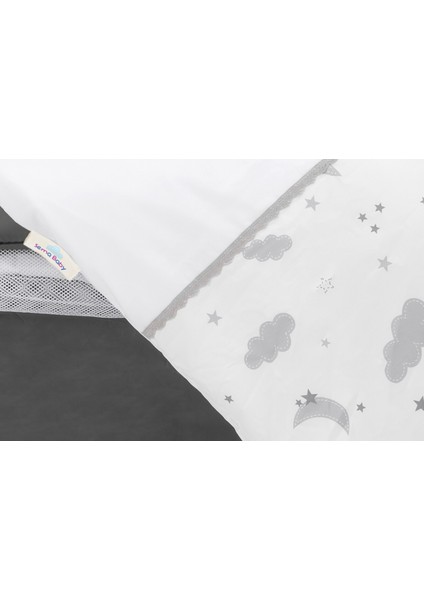 Asfstore Sema Baby 6 Parça Lüks Park Yatak Bebek Uyku Seti - Moon fiyatları