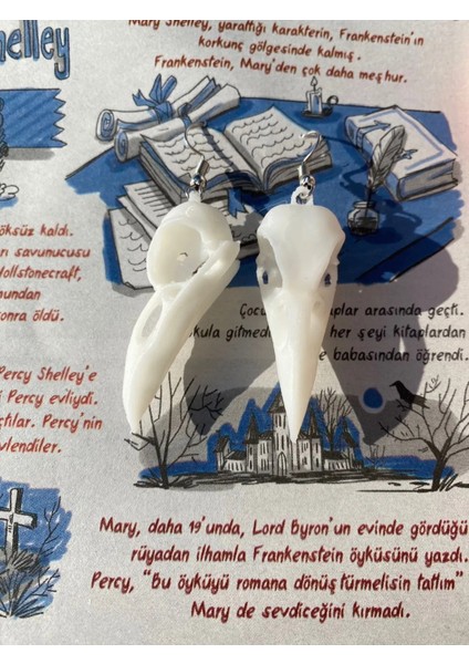 Bird Skull Küpe