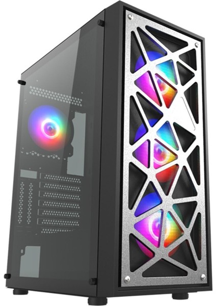 VG12A Fsp 650W 80 4X120MM Rgb Fan Temperli Cam USB 3.0 Mesh Atx Mid-Tower Gaming (Oyuncu) Kas