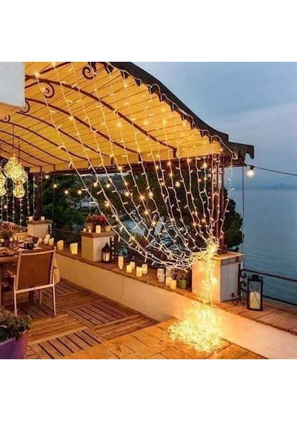 Buffer 2x2 Metre 320 LED 8 Fonskiyonlu Dekoratif LED Günışığı Perde indirimleri