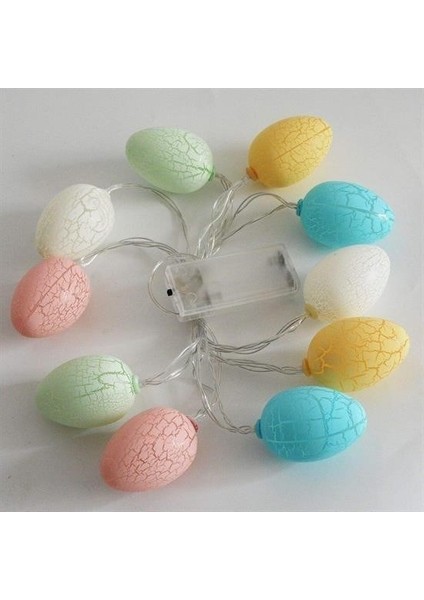 Buffer 10LU Renkli Yumurta Şeklinde Dekoratif Dolama LED Aydınlatma indirimleri