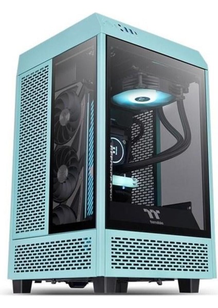 The Tower 100 CA-1R3-00SBWN-00 Gamıng Mını Itx Pc Kasası Turkuaz