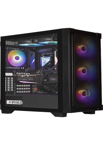 Graph 750W 80+ Bronze Tempered Glass Frgb USB 3.0 Mesh Atx Mid Tower Siyah Kasa