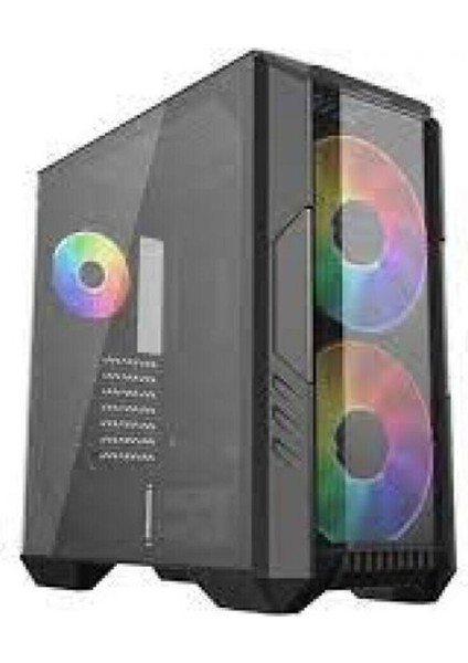 Haf 500 Tg Mesh Argb 1X120CM 2X200CM Fanlı Midt Atx Siyah Kasa